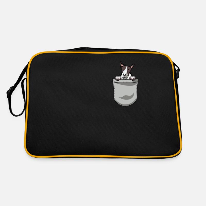 Bullterrier Geschenk Hunde Retro Tasche