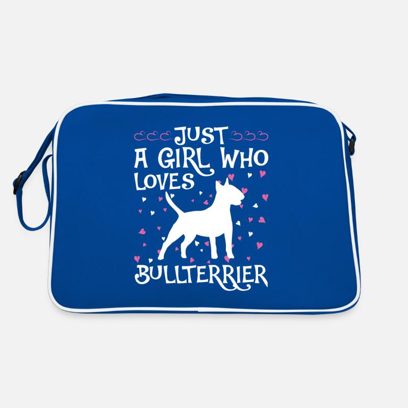 Bullterrier Geschenk Hunde Retro Tasche