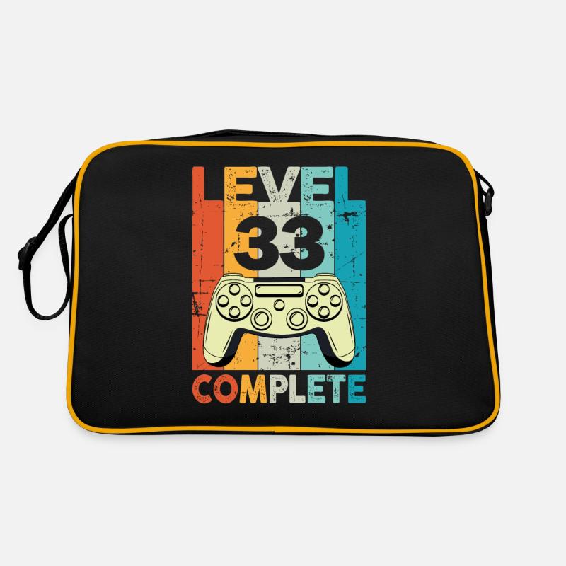 Level 33 Complete Gaming Geburtstag Retro Tasche