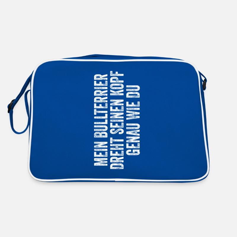 Bullterrier Geschenk Hunde Retro Tasche