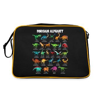 My Dinosaur Alphabet Kids Species Dino A-Z - Retro Bag - black/gold - Back
