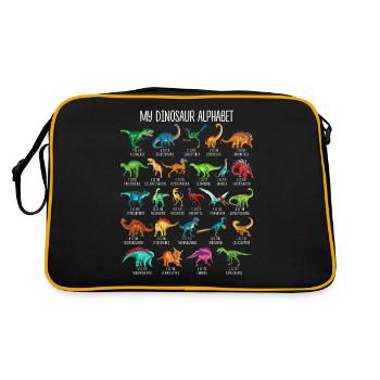 My Dinosaur Alphabet Kids Species Dino A-Z - Retro Bag - black/gold - Back