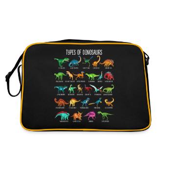 My Dinosaur Alphabet Kids Species Dino A-Z - Retro Bag - black/gold - Back