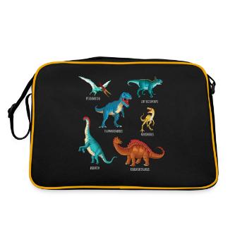 My Dinosaur Alphabet Kids Species Dino A-Z - Retro Bag - black/gold - Back