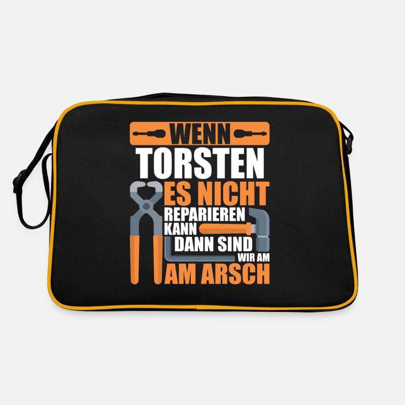 Vorname Torsten Name Geburtstag Geschenk Retro Tasche