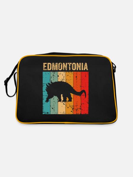 Edmontonia Dinosaur Children Dino Gift - Sac Retro - noir/or - Dos