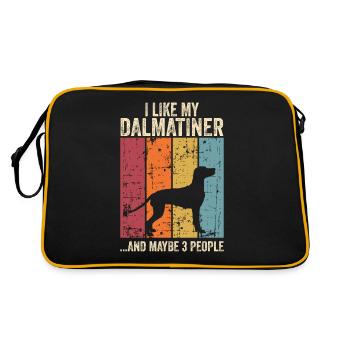 Propriétaire de chien de chien dalmate - Sac Retro - noir/or - Dos