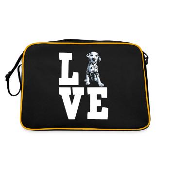 Propriétaire de chien de chien dalmate - Sac Retro - noir/or - Dos