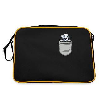 Propriétaire de chien de chien dalmate - Sac Retro - noir/or - Dos