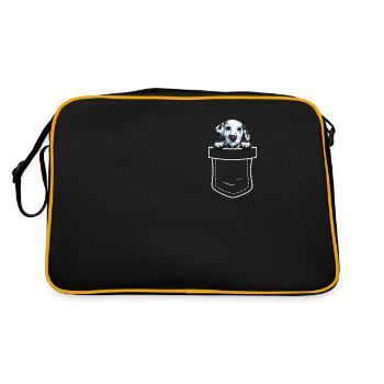 Propriétaire de chien de chien dalmate - Sac Retro - noir/or - Dos