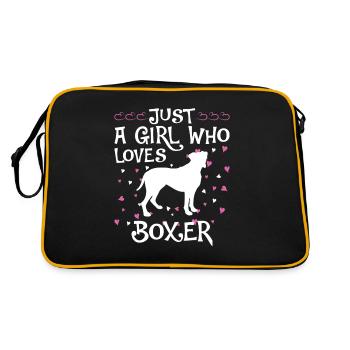 Propriétaire de chien boxeur allemand - Sac Retro - noir/or - Dos