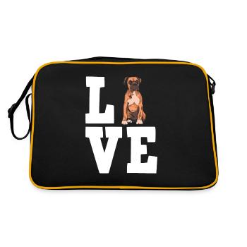 Propriétaire de chien boxeur allemand - Sac Retro - noir/or - Dos