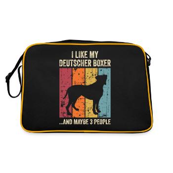 Propriétaire de chien boxeur allemand - Sac Retro - noir/or - Dos