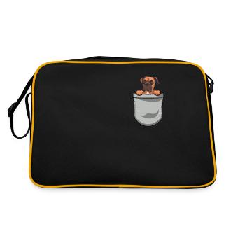 Propriétaire de chien boxeur allemand - Sac Retro - noir/or - Dos