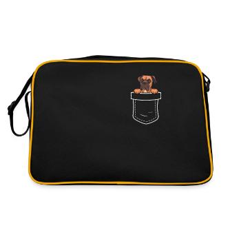 Propriétaire de chien boxeur allemand - Sac Retro - noir/or - Dos