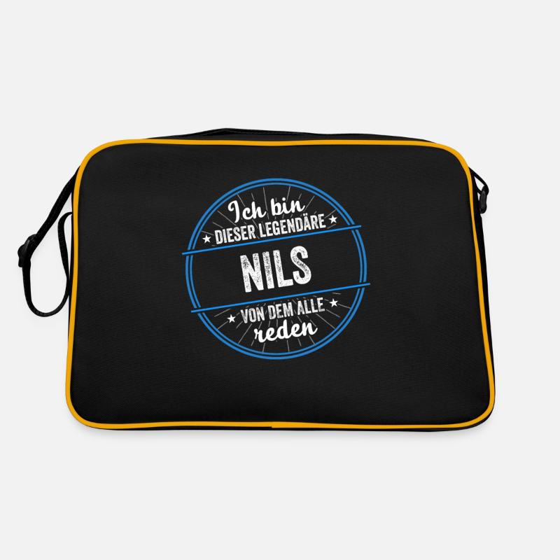 Ich bin dieser legendärer Nils Name Retro Tasche