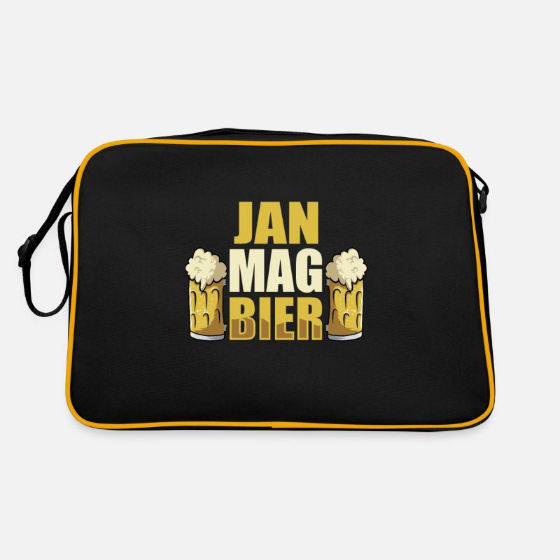 Jan mag Bier Name Geburtstag Retro Tasche