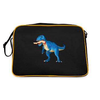 Leg surgery wheelchair lost leg - Retro Bag - black/gold - Back
