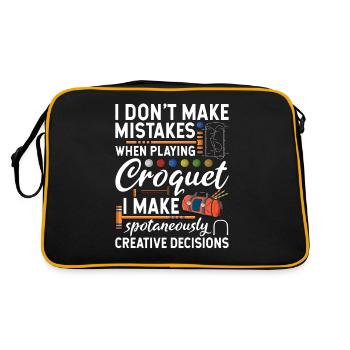 Croquet - Sac Retro - noir/or - Dos