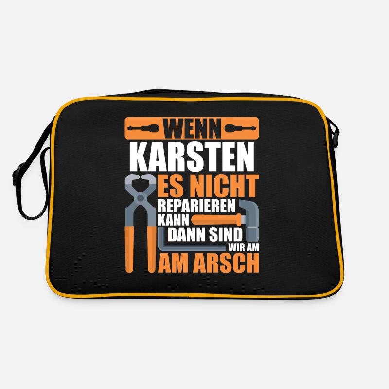 Vorname Karsten Name Geburtstag Geschenk Retro Tasche
