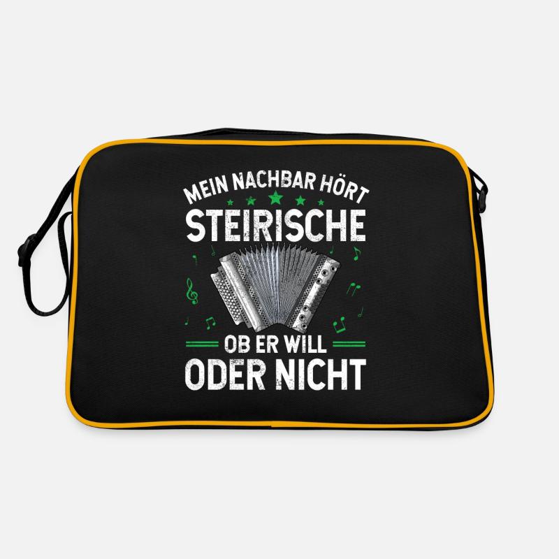 Steirische Harmonika Quetschn Ziachorgel Retro Tasche