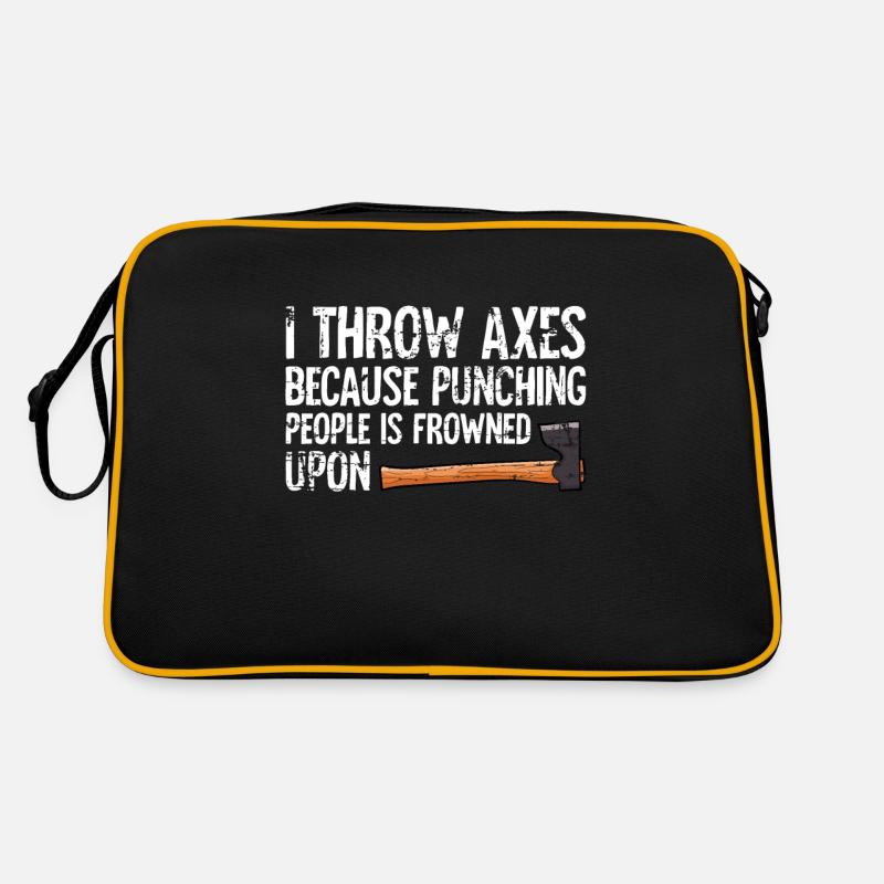 Axt Werfen Retro Tasche