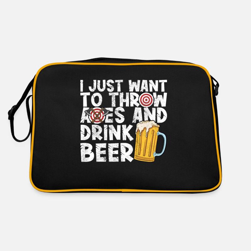 Axt Werfen Retro Tasche
