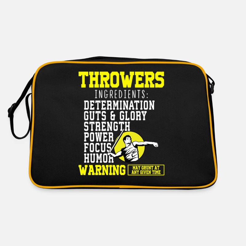 Speerwurfstrecker Leichtathletik Speerwerfer Retro Tasche