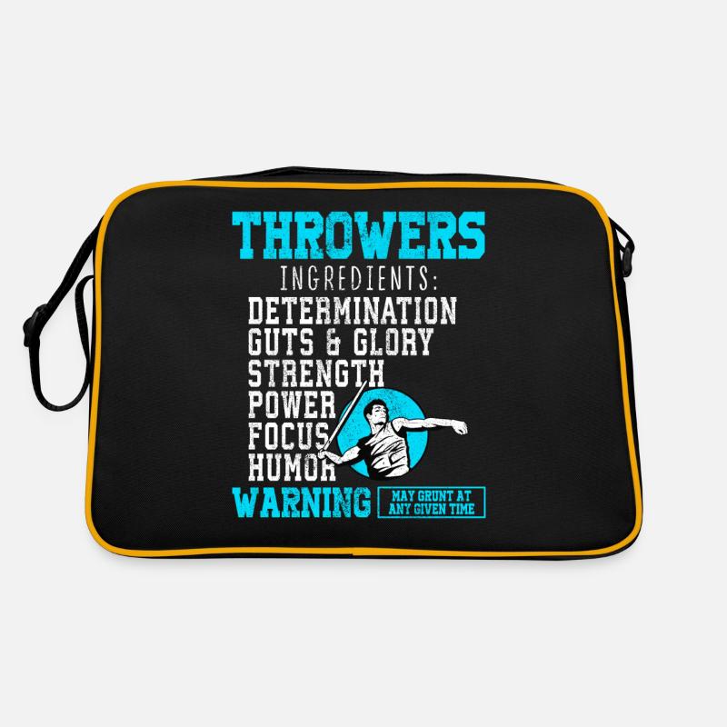 Speerwurfstrecker Leichtathletik Speerwerfer Retro Tasche