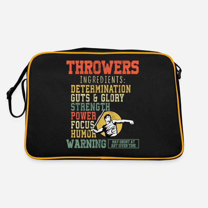 Lancer du javelot athlétisme Lanceur de javelot Sac Retro
