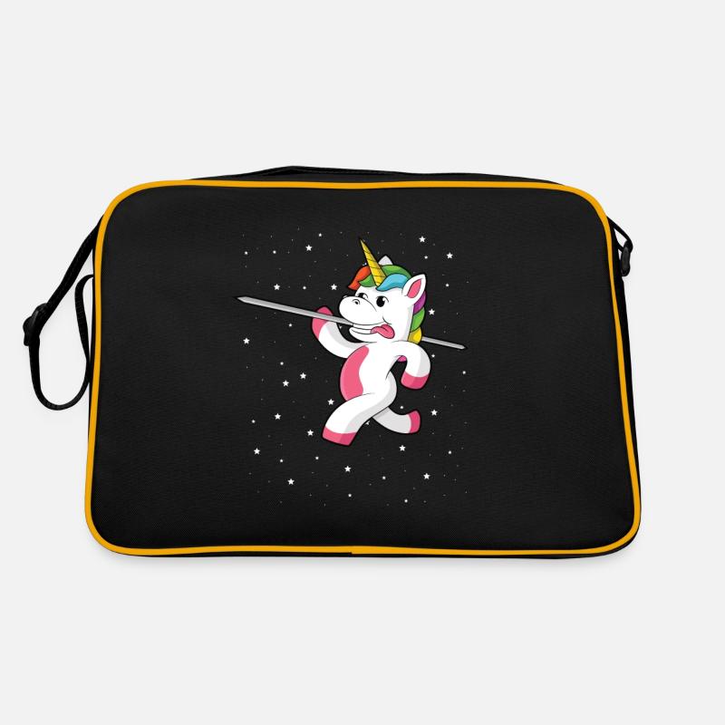 Speerwurfstrecker Leichtathletik Speerwerfer Retro Tasche