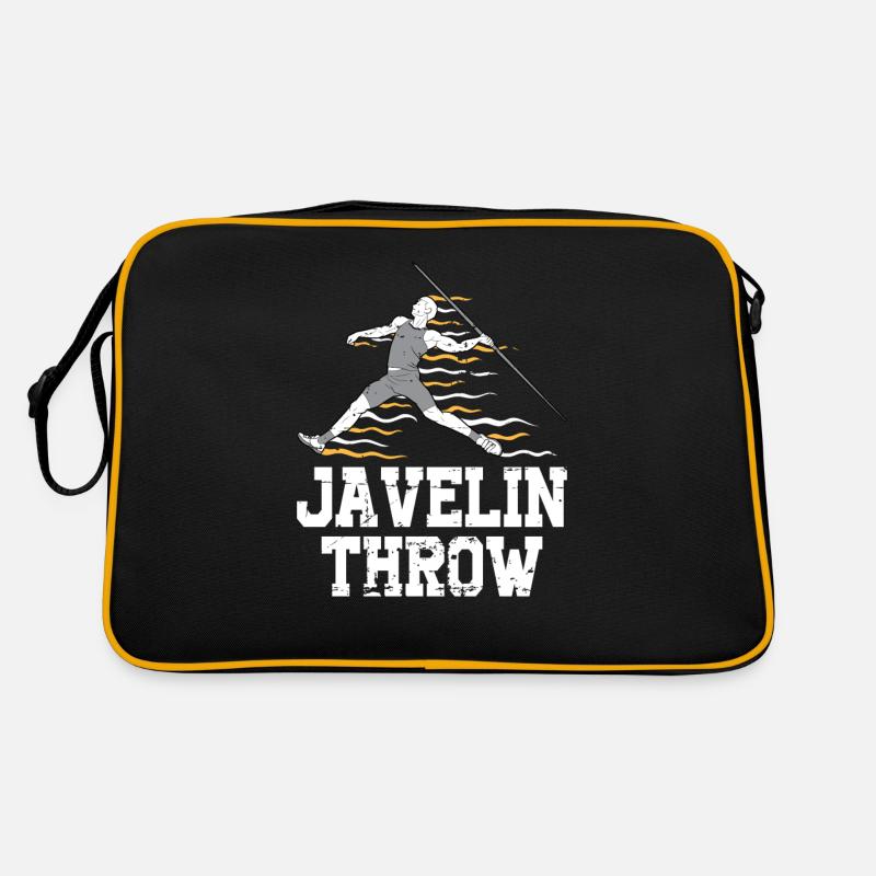 Speerwurfstrecker Leichtathletik Speerwerfer Retro Tasche