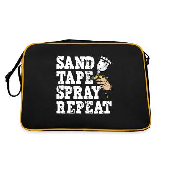 Auto Body Painter Auto Maler Sprayer - Sac Retro - noir/or - Dos