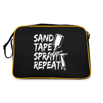 Auto Body Painter Auto Maler Sprayer - Sac Retro - noir/or - Dos