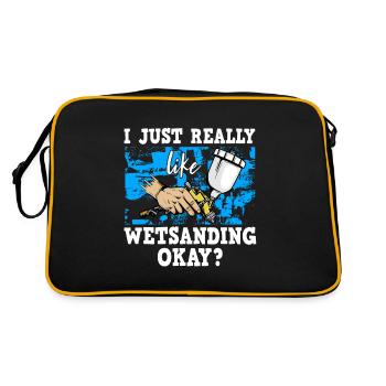 Auto Body Painter Auto Maler Sprayer - Retro Bag - black/gold - Back