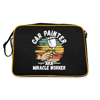Auto Body Painter Auto Maler Sprayer - Retro Bag - black/gold - Back