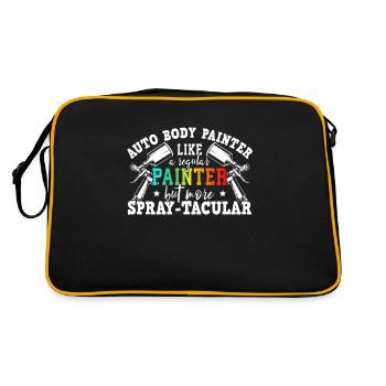 Auto Body Painter Auto Maler Sprayer - Retro Bag - black/gold - Back