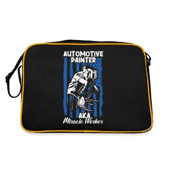 Peintre automobile Pulvérisateur Peintures - Sac Retro - noir/or - Dos