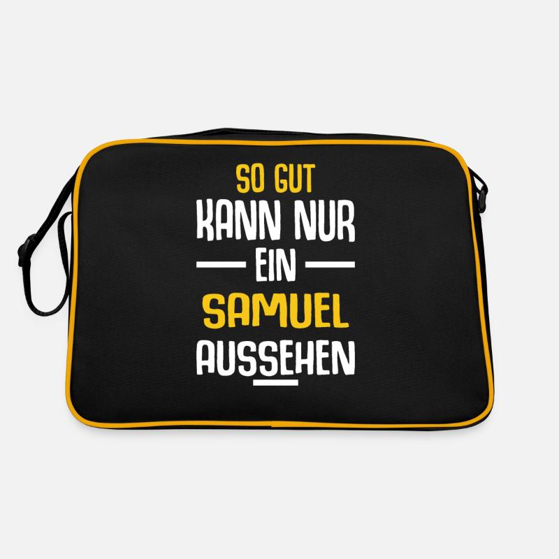 Samuel Vorname Name Geburtstag Retro Tasche