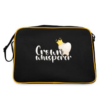 Dental laboratory assistant Dental laboratory assistant - Retro Bag - black/gold - Back