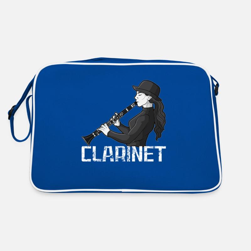 Clarinet Player Orchestra Musicians Retro Bag