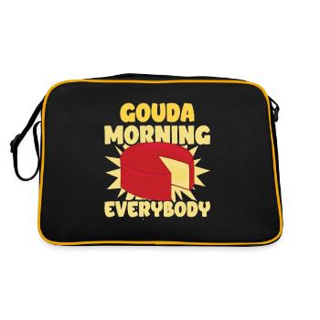 Gouda cheese - Retro Bag - black/gold - Back