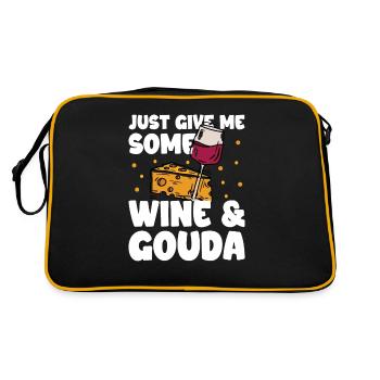 Gouda cheese - Retro Bag - black/gold - Back