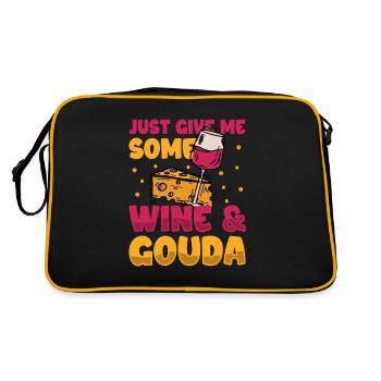 Gouda cheese - Retro Bag - black/gold - Back