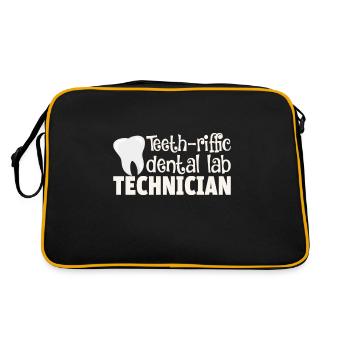 Dental laboratory assistant Dental laboratory assistant - Retro Bag - black/gold - Back