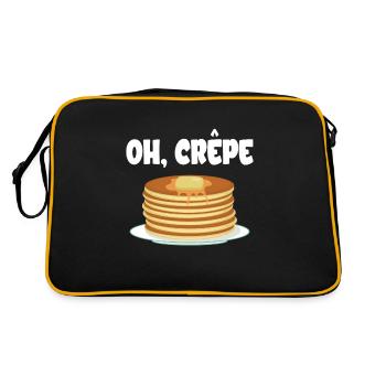 Crêpes - Sac Retro - noir/or - Dos