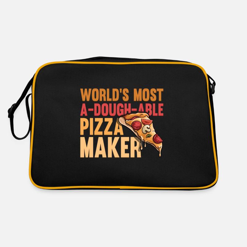 Pizza Bäcker Pizza selber machen Retro Tasche