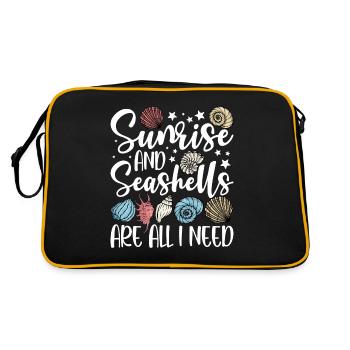 Collecting shells - Retro Bag - black/gold - Back