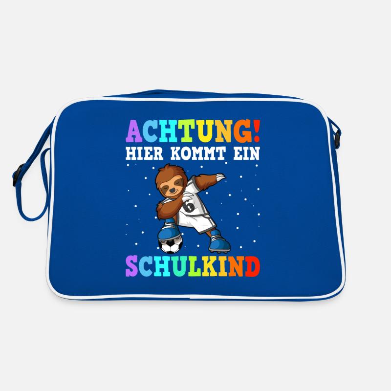 Einschulung Grundschule 1. Klasse ich komme Dab Retro Tasche