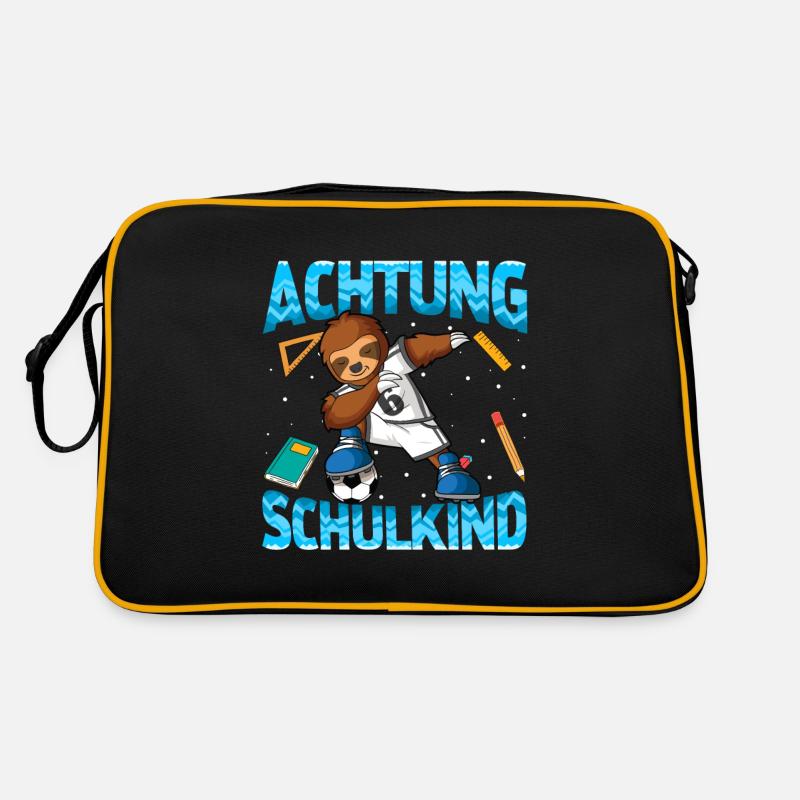 Einschulung Grundschule 1. Klasse ich komme Dab Retro Tasche
